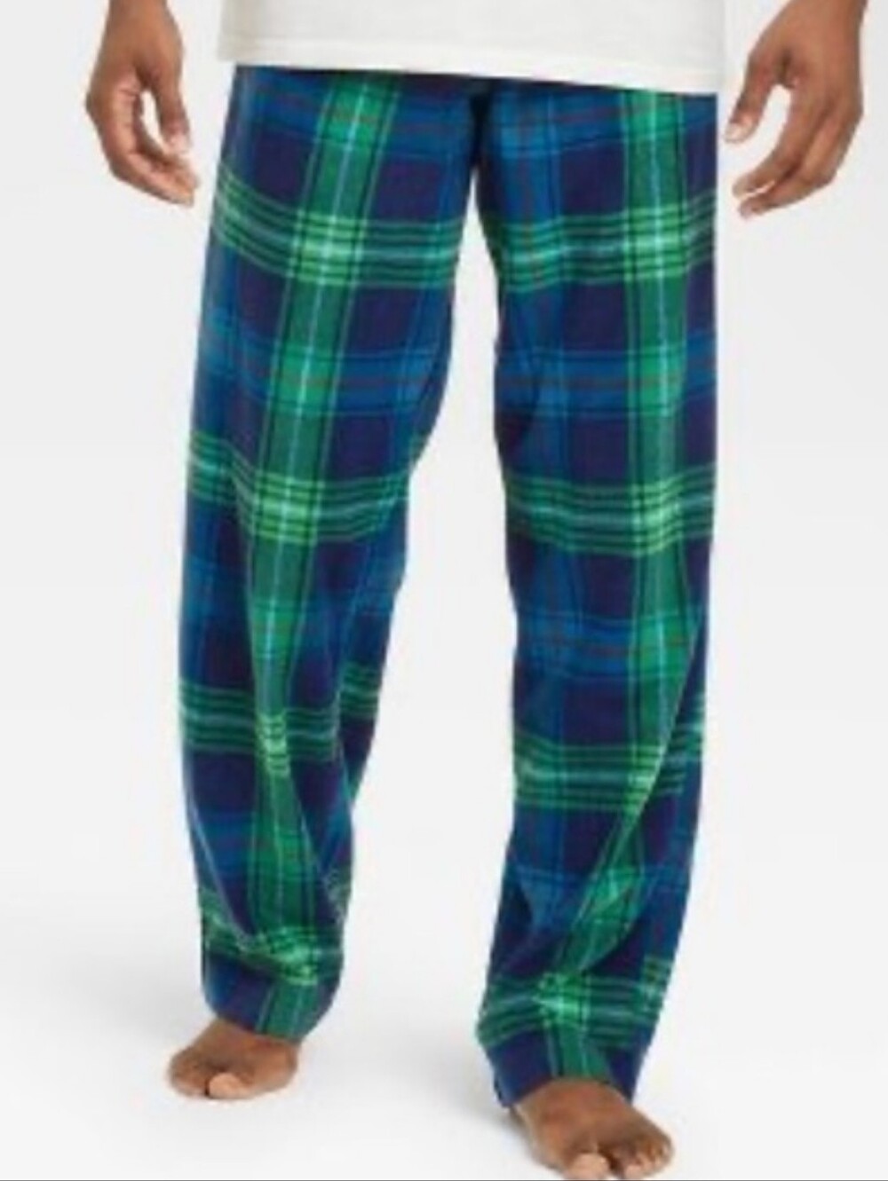 Wondershop By Target Blue/Green Tartan Plaid Fleece Pants  Size XXL